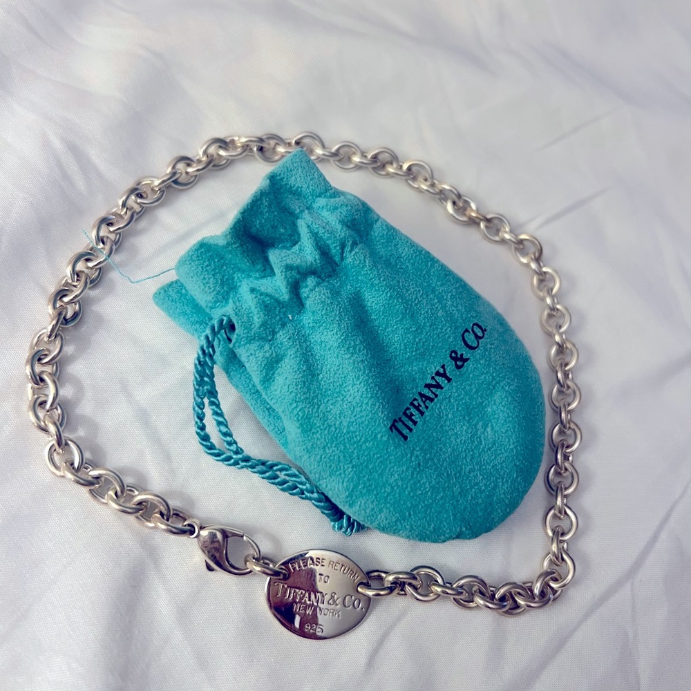 tiffany® oval tag necklace